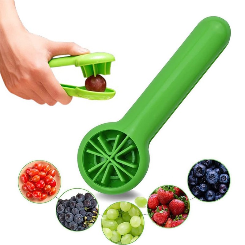 Grape Cutter Grape Tomato Slicer with Ergonomic Long Handle Handheld