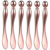 iplusmile 6 Pcs Rose Gold Metal Eye Cream Applicator Tool