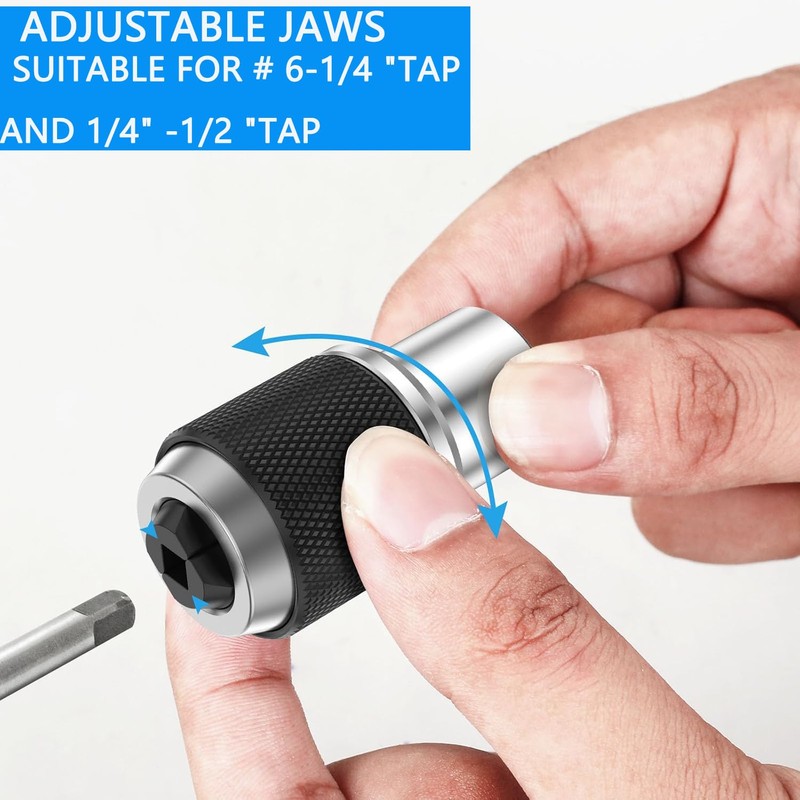 KEWAYO 3PCS Adjustable Tap Socket Set,Tap Sockets With a 3/8"