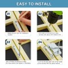 Sliding Window Sash Locks White ZUONAI 2 Pack Cam Sash