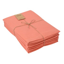 Candy Cottons Terracotta Cloth Dinner Napkins - Cotton, 18x18 in, Washable, Absorbent, Reusable, Spring/Easter Basket Decor, Pack of 6