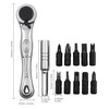 Omninmo 12pc 1/4 Mini Ratchet Wrench Pocket Screwdriver Set Mini