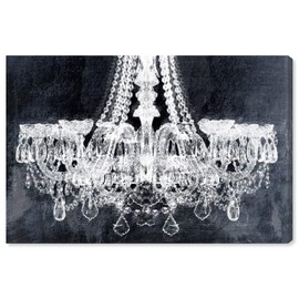 The Oliver Gal Artist Co. Fashion and Glam Framed Wall Art Canvas Prints 'Breakfast at Tiffany's' Chandeliers Home Décor