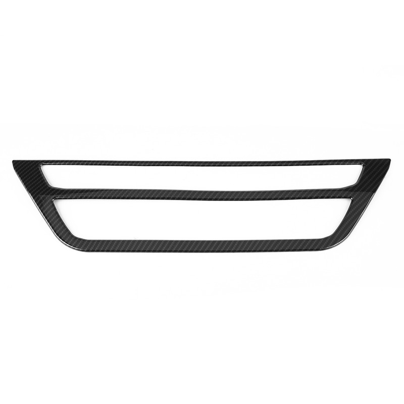 Carbon Fiber Style Car Center Air Condition Frame Cover Trim