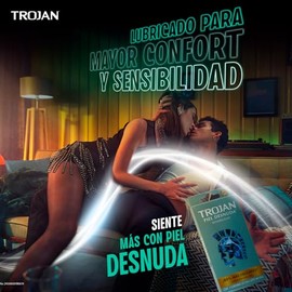 Trojan Condón Piel Desnuda, 3 piezas