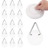 30pcs Adhesive Wall Plate Hangers, Invisible Vertical Plate Holders for
