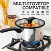 MICHELANGELO Stainless Steel Saucepan with Lid 1QT & 2QT &