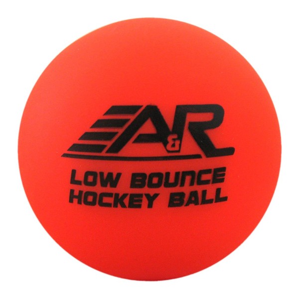 A&R Sports Low Bounce Street Hockey Ball, Orange, One Size (LBOBALL)