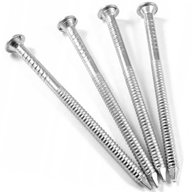 200 x Annular Ring Shank Nails Steel Bright ZINC