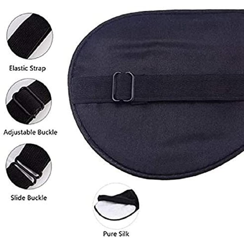 Shuiniba Natural Silk Sleep Mask, Blindfold, Super Smooth Eye Mask