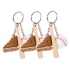 SAFIGLE 3pcs Baseball Keychain Mini Softball Keychains Stylish Bag Accessories