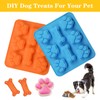 Set of 5, 2 Packs Silicone Molds Puppy Dog Paw