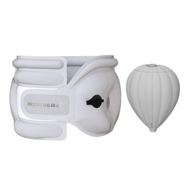 Asinhe Inflatable Neck Pillow for Travel – Adjustable Cervical Support Brace for Sleeping, Posture, Plane & Office – Ultra-Lightweight, Portable & Compact – Gray Neck Support for Men & Women