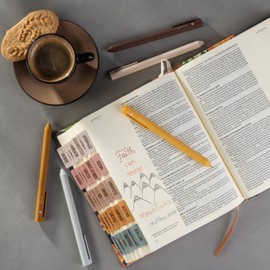 DIVERSEBEE Bible Highlighters with Soft Chisel Tip, 5 Pack Single Color Pens No Bleed, Quick Dry, Cute Aesthetic Markers for Bible Study Journaling Supplies (Yellow)