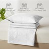 Davulos Twin Quilt Bedding Set,White Ultrasonic Quilt Set Reversible Microfiber