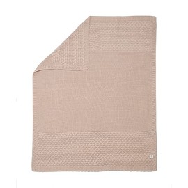 Mamas & Papas Small Knitted Blanket, Bubblegum Pink