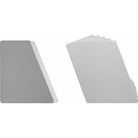 (30) 7" Record Divider Cards - SLOPED- White, Standard 20mil - 7" x 8 1/2" - #07NS85WH20DI