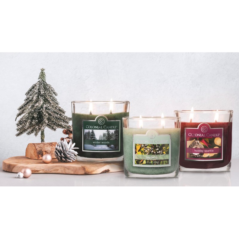 Colonial Candle Winter Woods Scented Jar Candle, 2 Wick, 3.5