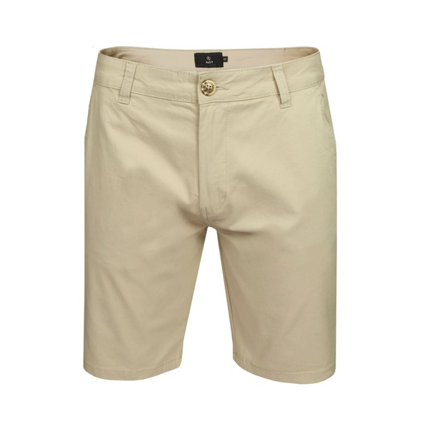 Xact Men's Cotton Stretch Chino Shorts (Stone) 44