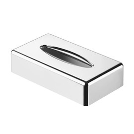 GEESA Kleenex box, free standing/wall mounted, chrome (1210-02), Silver