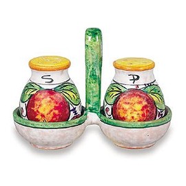 Hand Painted Frutta Mista Salt and Pepper Shakers - Handmade in Italy