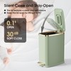 CEROELDA Small Bathroom Trash Can with Lid Soft Close-5L/1.3 Gal