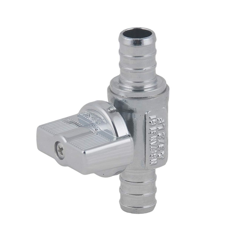 PEX Straight Stop Valve, 1/2-in x 1/2-in PEX 1/4 Quarter