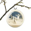 Silhouglobe Hamburg Laser Cut Wooden Diorama Ball in Transparent Ball