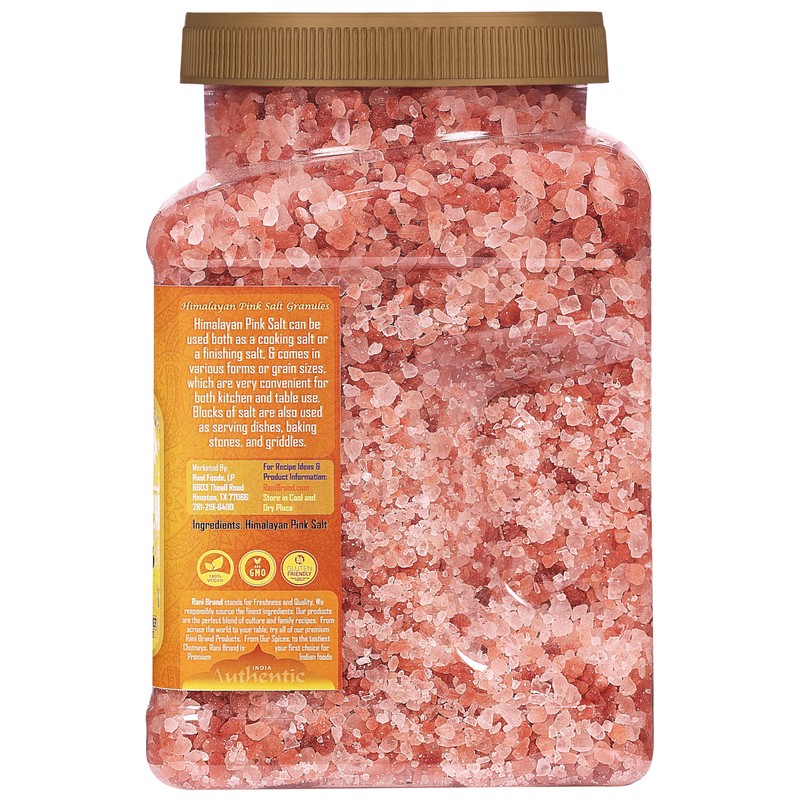Rani Himalayan Pink Salt Granules (84 Essential Trace Minerals) 64oz