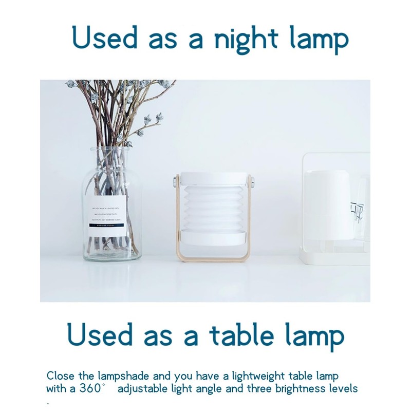 Telescopic Lantern Kids Night Light,is Stretched Lantern Also Portable Flashlight,USB