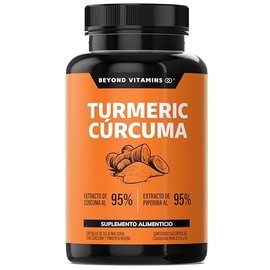 Turmeric Cúrcuma con Extracto de Raíz de Cúrcuma Estandarizada al 95 y Pimienta Negra al 95 - Suplementos formulados con alta potencia y absorción -  