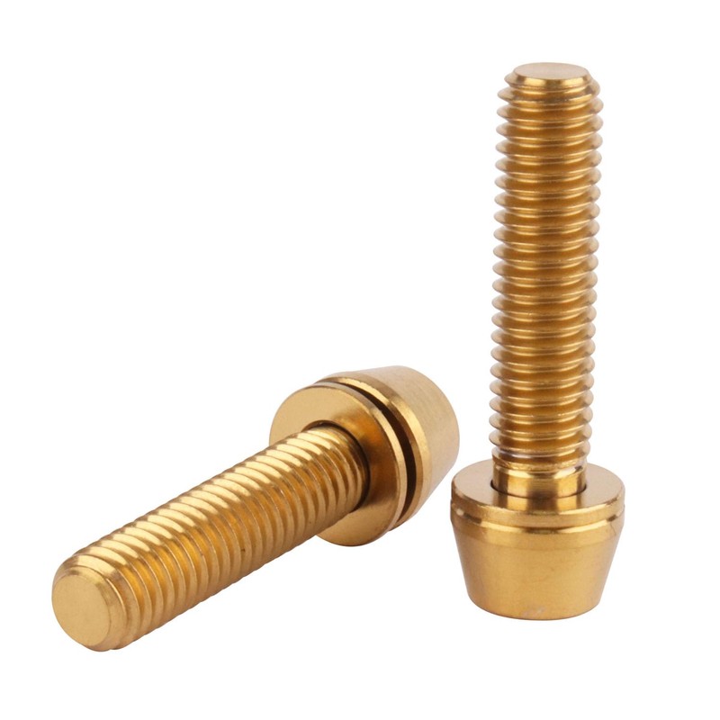 UHDFBDHF 4Pcs Titanium Bolt M6 x 25mm Allen Hex Bolts