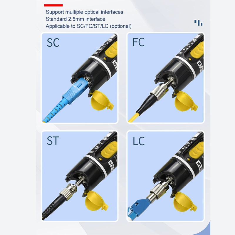 50KM 50mW Fiber Optic Visual Fault Locator Aluminum Alloy VFL
