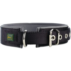 Hunter Neon Reflective Dog Collar nylon with soft neoprene padding gentle on fur