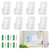 Qjaiune 20 Pack Mirror Holder Clips for Walls, Clear Retainer