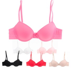 Alyce Ives Intimates Girls, Teens & Petite Women Lightly Padded A Cup Bra-6 Pack