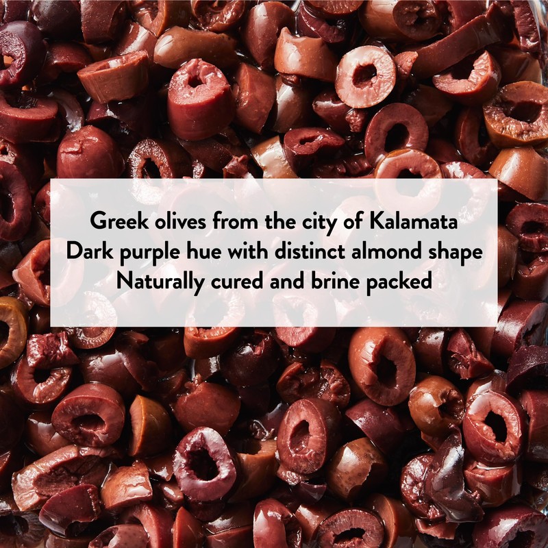 DeLallo Greek Sliced Kalamata Olives, 5.64 oz. Jar, (3 Pack),