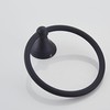 Matte Black Towel Ring for Bathroom 1 Pack, Kitchen Bath