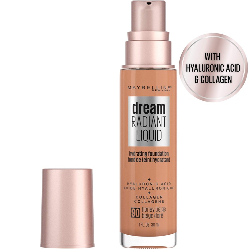 Maybelline Dream Radiant Liquid Medium Coverage Hydrating Makeup, Lightweight Liquid