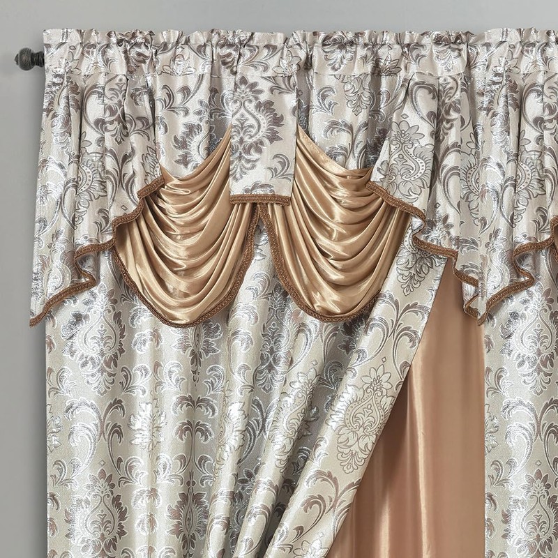 GOHD Samba Star. Jacquard Window Curtain Panel Drape with Attached