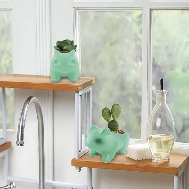 Binoster Cartoon Flowerpot Cute Ceramic Art Pots Home Decorative Ceramic