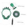 jojofuny Boy Girl Headset with Mic Soft Comfortable Dinosaur Design