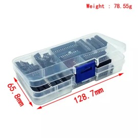 66 개/몫 DIP IC 소켓 어댑터 솔더 유형 6/8/14/16/18/20/24/28 핀 세트 전자 diy 구색 키트 MCU 시트 66Pcs/Lot DIP IC Socket Adapter Solder Type 6/8/14/16/18/20/24/28 Pin Set Electronic DIY Assorted Kit For MCU