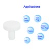 Boxonly Solid Rubber Stopper A4.0 White Silicone Rubber Solid Bungs