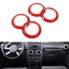 4PCS AC Air Conditioning Vent Cover Trim Decoration Ring Interior