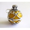 Unbranded Yellow Mexican Bola Pendant, Harmony Ball Pendant w/Necklace