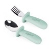Lulyboo Silverware Utensils, Easy- Grip Handles, Self Feeding Baby &