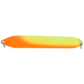 ssyLABEL Spoon Adrowa Provia SIG Hammered Back, 3.1 inches (80 mm), 0.6 oz (18 g), Fluorescent Yellow, Orange, Fluorescent Red/Gold #SIG2 Lure