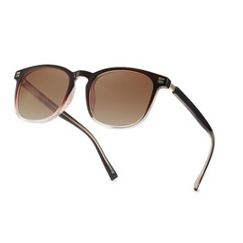 SIPHEW Women's Polarised Fashionable Lightweight Sunglasses with UV400 Protection Sunglasses for Women, A4 - tea transparency/tea