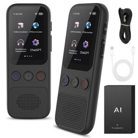 Voice Translator Without Internet, AI Translator with Voice Output, Support of 18 System Languages, Translator Instant Translator Online, Real Time 138 Languages and Accents, for Travel, Learning,